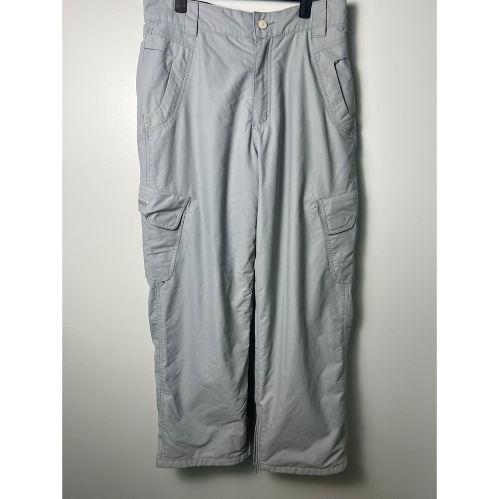 Billabong Snow Pants Men XL Grey Weather Defense Cargo Ski Snowboard Outerwear‎